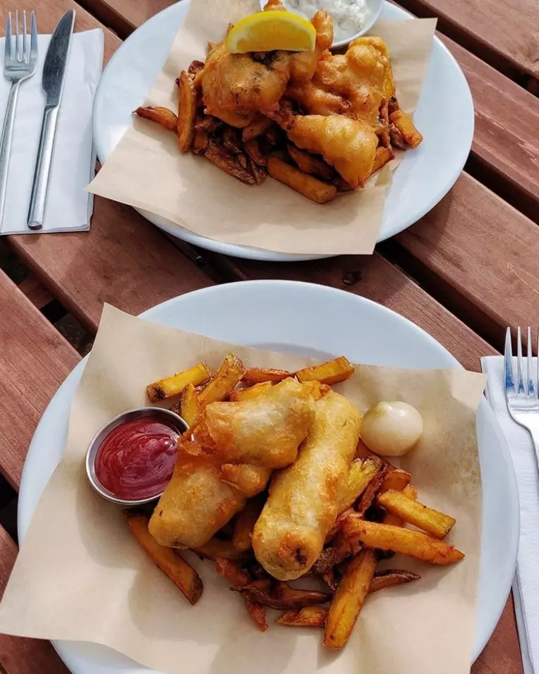 Deep fried vegan suppers At Mono In Glasgow